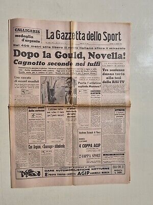 GAZZETTA DELLO SPORT 31 AGOSTO 1972 OLIMPIADI MONACO CALLIGARIS CAGNOTTO 