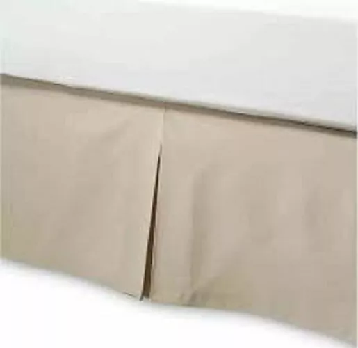 Smoothweave 14" Drop Tailored Bedskirt in Taupe Tan Twin Size