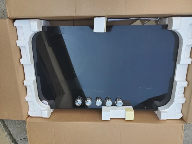 KitchenAid - 36" Built-In Electric Cooktop - Black KCES556HBL KitchenAid - 36" Built-In Electric Cooktop - Black KCES556HBL