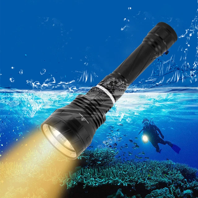 Torcia Subacquea LED - Impermeabile IPX8, 2000Lm, Con Cinturino, Per Immersioni E Campeggio - Foto 8