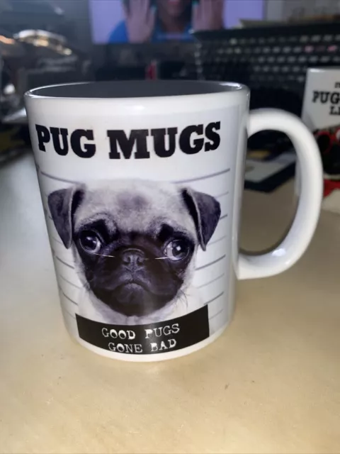 Pug Mug Shot Novelty Joke Mug Coffee Tea Gift Idea Present 64