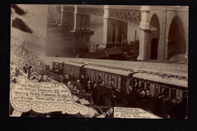 Newcastle Upon Tyne - Royal Visit 1906, Opening King Edward Bridge - RP postcard
