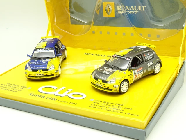 Miniature Renault Clio Super 1600 N°15 - Rallye Alsace Vosges 2002 - Universal Hobbies 1/43