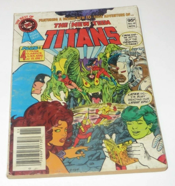 The New Teen Titans #18 Comic Book Digest Dc Blue Ribbon ( 1981 )