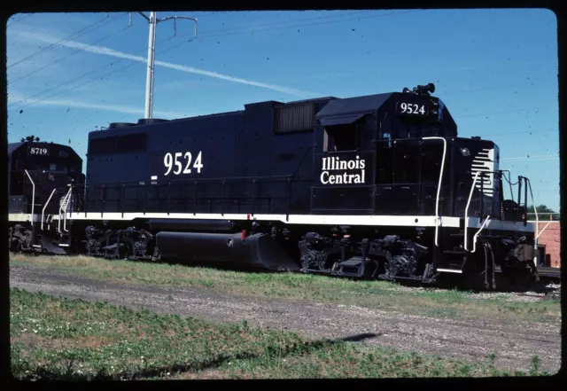 Original Rail Slide - IC Illinois Central 9524 no location 6-8-1988