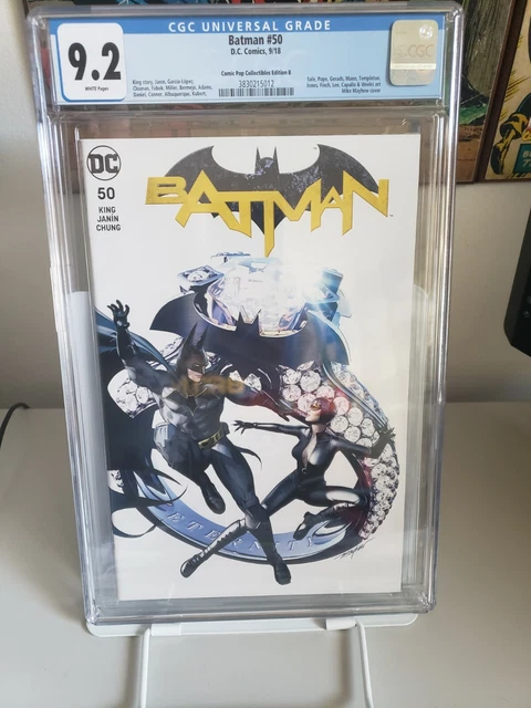 Batman #50 Mike Mayhew CGC 9.2  Comic*Pop Catwoman Wedding Ring Variant DC VF/NM