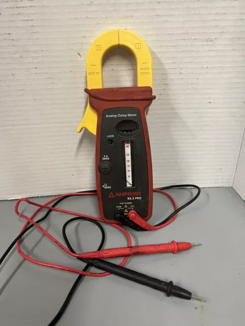 Amprobe RS-3 PRO CAT IV Analog Clamp Meter 300A/600VAC Works Perfectly