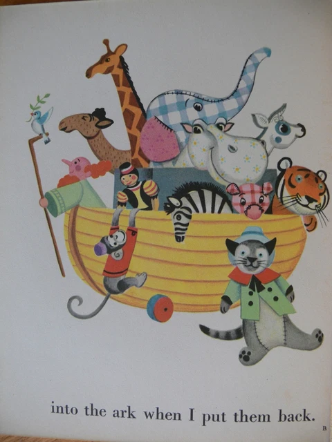 Vintage Little Golden Book ~ MR. NOAH AND HIS FAMILY by Jane Werner ~ GREAT 17