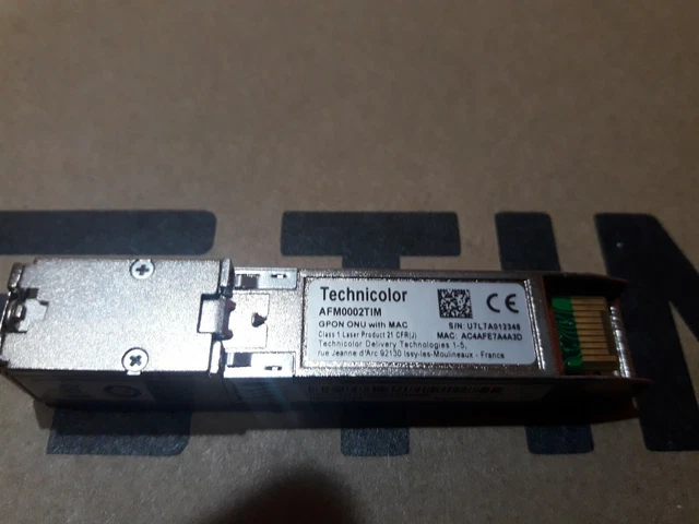 Technicolor GPON SFP Mini ONT Modul (AFM0002) – Für TIM Hub / Hub+ (gebraucht)