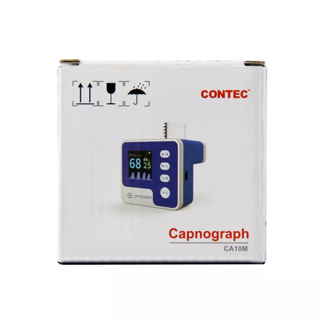 Mainstream CONTEC ETCO2 Moniteur de dioxyde de carbone de fin d'expiration CA10M 3