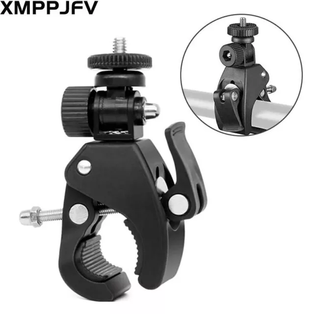 Motorcycle Handlebar Bicycle Handle Clamp Mount for Gopro Hero 11 10 9 8 7 6 5 4