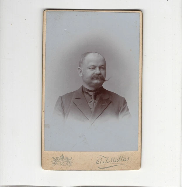 CDV Foto Herrenportrait - Horovice / Chrudim um 1900