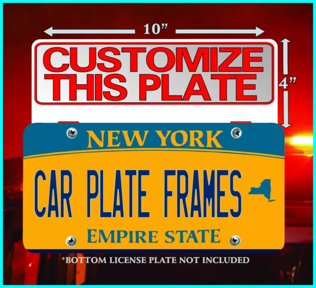 REFLECTIVE FIREFIGHTER EMT Paramedic Custom License Plate Topper License Plate