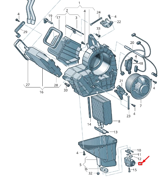 VW TRANSPORTER VI T6 air conditioning expansion valve 7E0816679 NEW