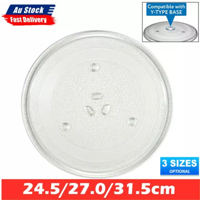 Microwave Plate Oven Turntable Parts Food Heating Glass Tray Dia 245/270/315mm