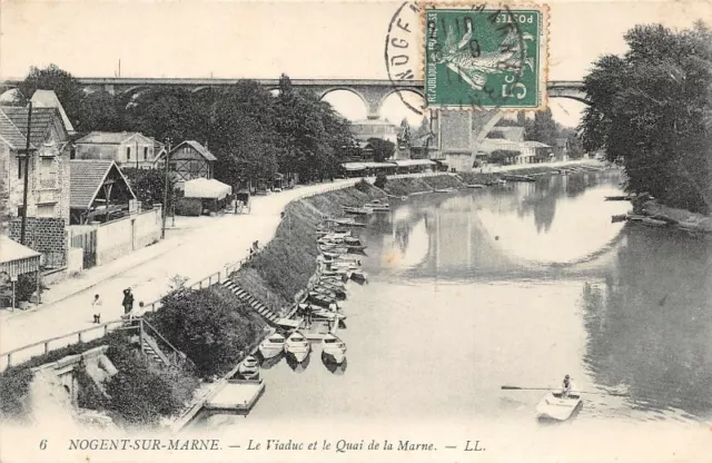 NOGENT-sur-MARNE - Le Viaduc et le Quai de la Marne