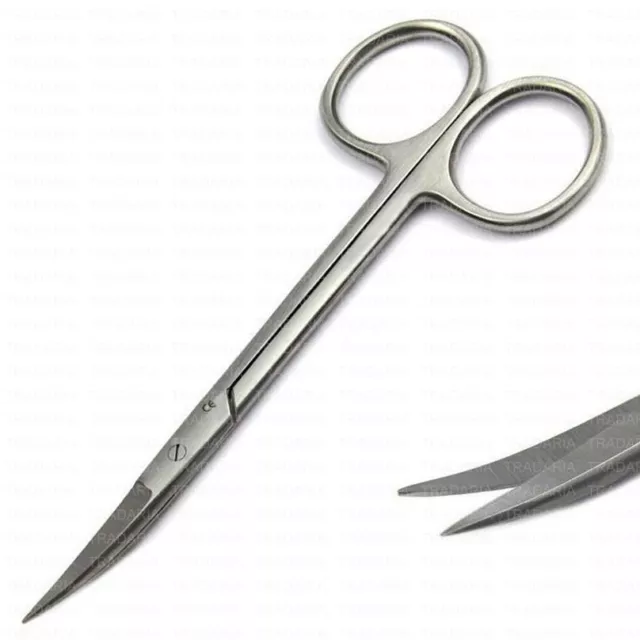 Iris Fine Surgical Dental Nursing Dressing Stitching Scissors Forbici Curved 4"