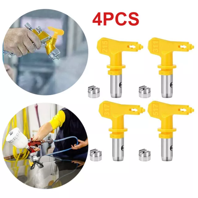 4Pcs Airless Spray Gun Tips Nozzle for Paint Sprayer 215 311 317 517 Series