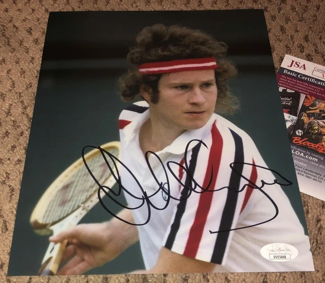 John Mcenroe Signed 8X10 Photo Autograph Tennis Mac Jsa Auto