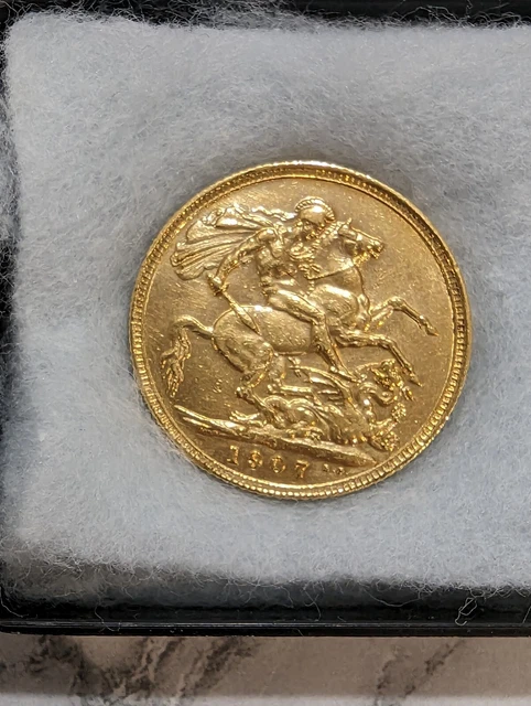 1907 Edward VII Full Gold Sovereign Coin