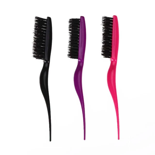 VOCOSTE Haarbürste Mit 9 Reihen – Entwirrt Sanft, Für Alle Haartypen, In Schwarz/Rot, 22,2 Cm