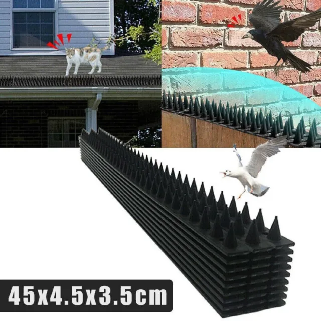 12x Bird Spikes Cat Possum Mouse Pest Control Spiked Fence Wall Deterrent Spike