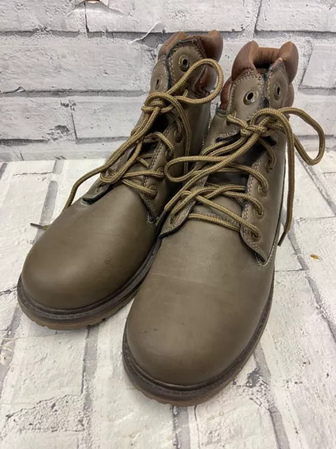 MEN'S KAPPA TAUPE/BROWN Logo Lace-up Hiking Ankle Boots UK9 CG T05 £7. ...