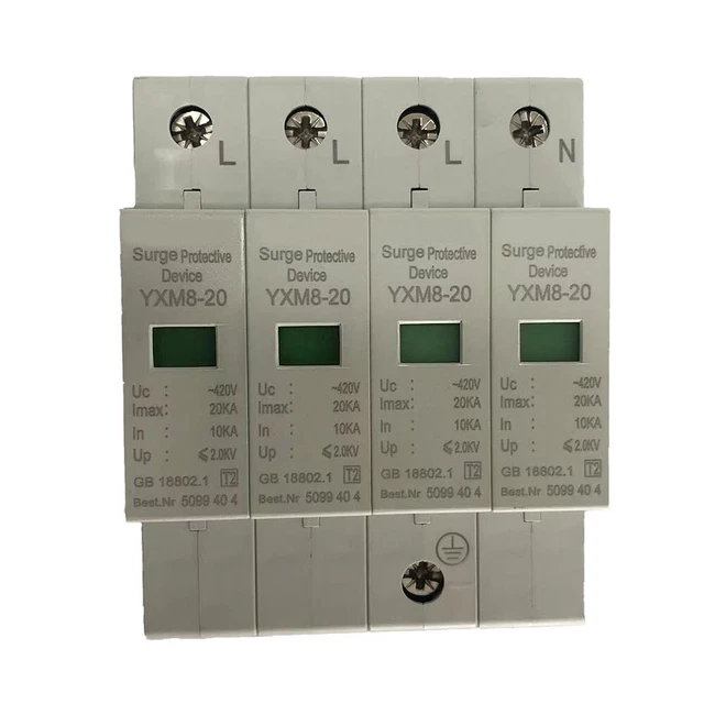 Sicurezza Dc Fotovoltaico Limitatore di Sovratensione Lightnings Protezione Casa