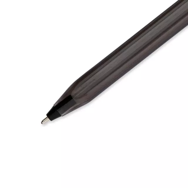 10 X Black PAPER MATE INKJOY 100 Medium Ballpoint Pens Capped 1.0MM ball pen