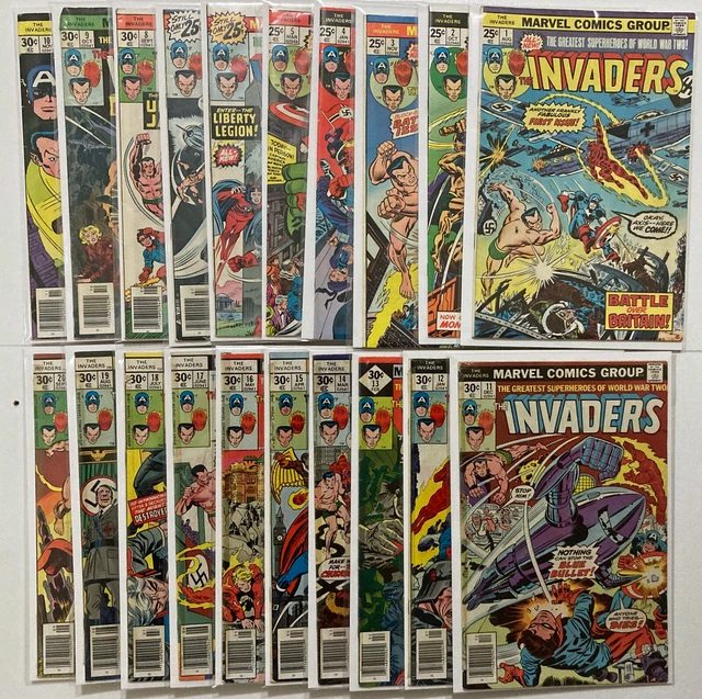 Invaders Full Run Complete Set Lot 1-41 incl Annual 1975 Bronze age Mid-grade
