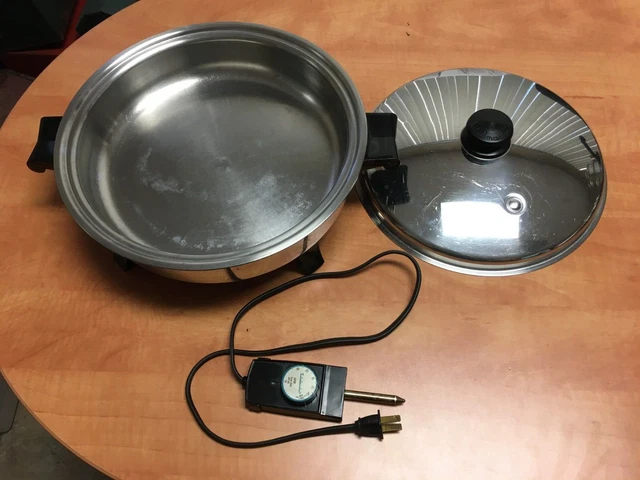 Saladmaster 7252 Electric Skillet 11" w/ Vapo Lid
