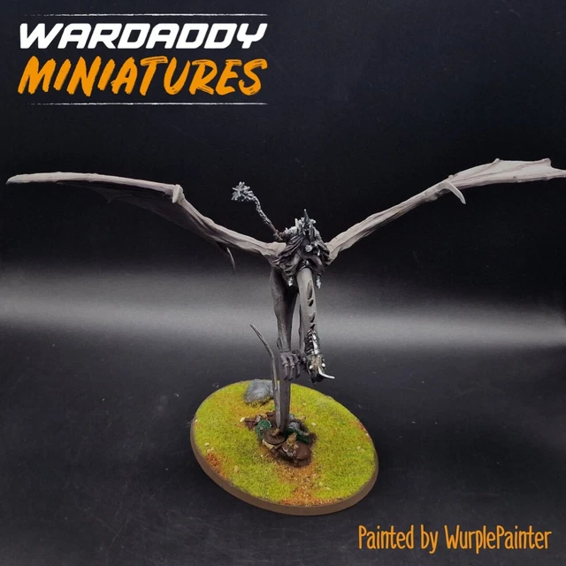 PRO PAINTED LOTR Warhammer Witch king on fell beast METAL rare OOP game