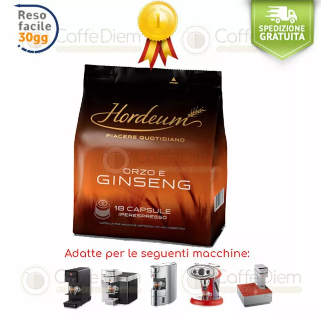 illy Ginseng Orzo e Ginseng illy Iperespresso 36 Capsule Cialde HORDEUM