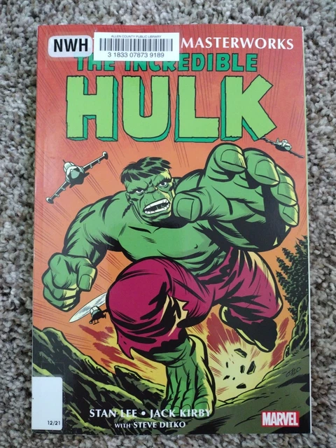 Incredible Hulk Mighty Marvel Masterworks Volume 1 Marvel Comics Cho Cover TPB