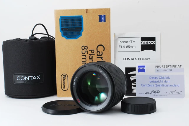 [Top MINT] Contax Carl Zeiss Planar T* 85mm f/1.4 N AF Lens For N1 NX Japan #136