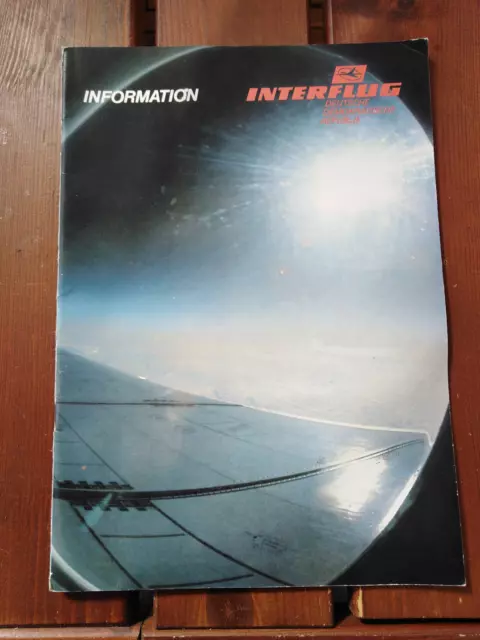 DDR Werbung  INTERFLUG INFORMATION  1986