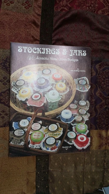 Stockings & Jars Jeanette Stone Crews Cross Stitch Pattern Free Shipping