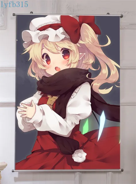 60*90cm Flandre Scarlet TouHou Project HD Anime Art Print Wall Scroll Poster