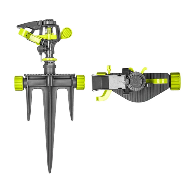 Arroseur Sectoriel Aqua Control C2085 - Réglable 0-360°, Raccord 1/2" - Vert/Blanc Pour Jardin
