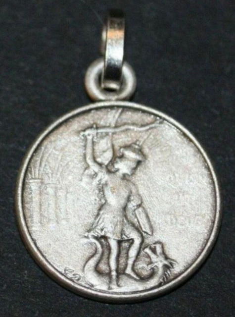 Religion & Esotérisme - Pendentif Médaille Religieuse Milieu XXe Argent 800 Communion Silver Religious Medal 1971712357