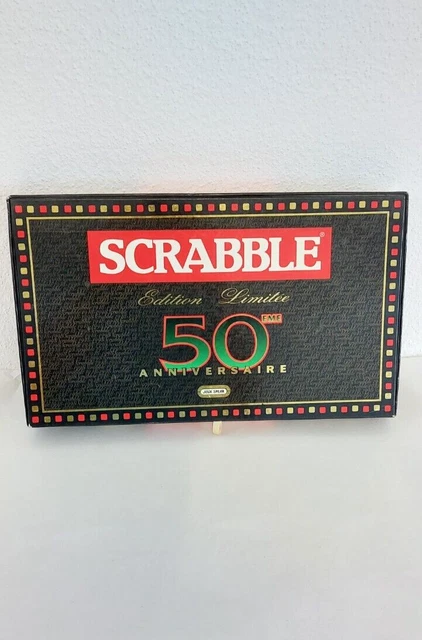 Jeu complet de Scrabble FRANÇAIS vintage avec 102 lettres