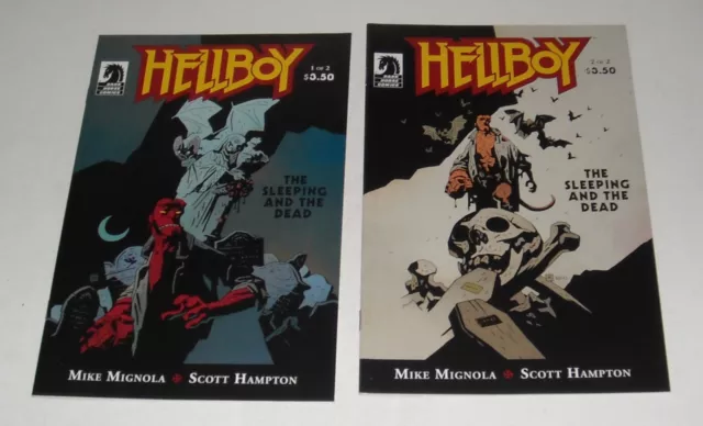 HELLBOY The SLEEPING & DEAD # 1 - 2 COMPLETE MINI SERIES DARK HORSE COMICS 2010