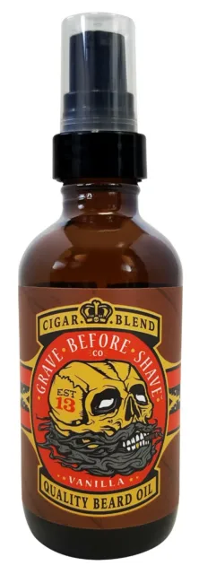 Grave Before Shave Beard Oil (Cigar Blend) 4 Oz. Bottle