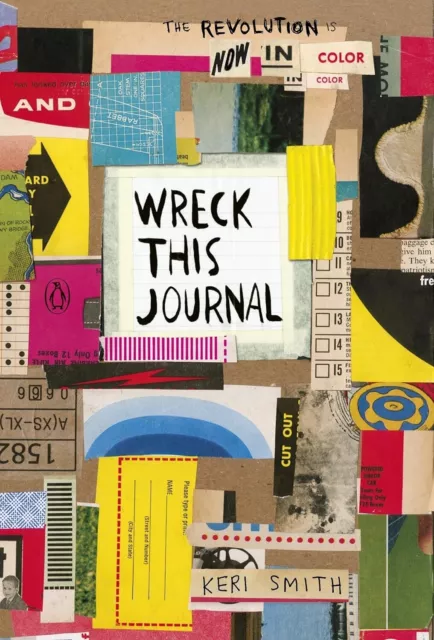 Wreck This Journal Now In Colour By Keri Smith Paperback Book FREE SHIPPING New