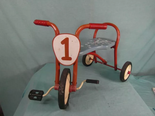 Dreirad Antik Stil Design um 1970 Metall Tricycle Trike Kinder Vintage Deko 17c3