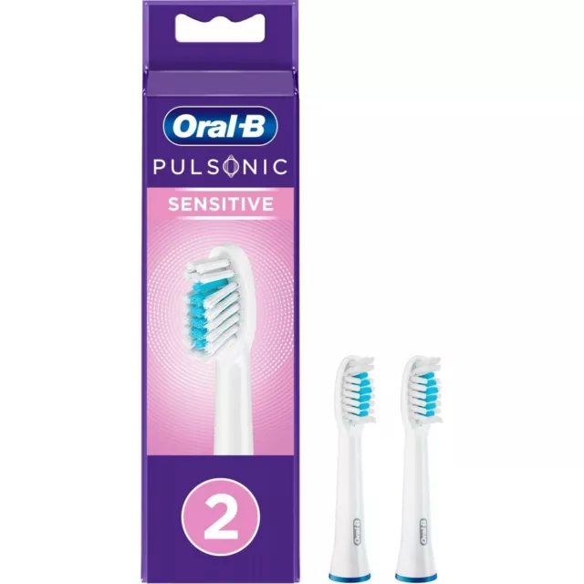 Oral-B Pulsonic Sensitive 2er Aufsteckbürste Weiss für elektrische Zahnbürsten