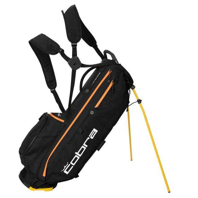 COBRA ULTRALIGHT PRO Black/Orange Golf Stand Bag 909526 01 £99.99