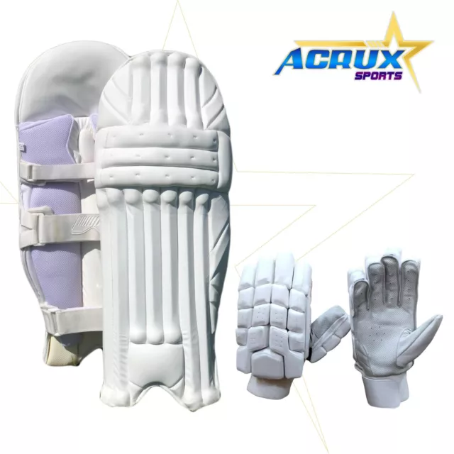 Cricket Batting Pads Clean Skin + CG-301 Cricket Batting Gloves + AU Stock