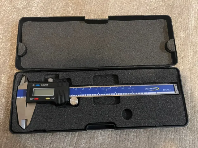 Blue-Point Electronic Digital Caliper MCAL6 Same Company As Snap-On Tools