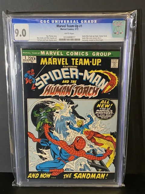 Marvel Team-Up #1 CGC 9.0 VF/NM WHITE Pages - FIRST ISSUE - KEY Bronze-Age Book